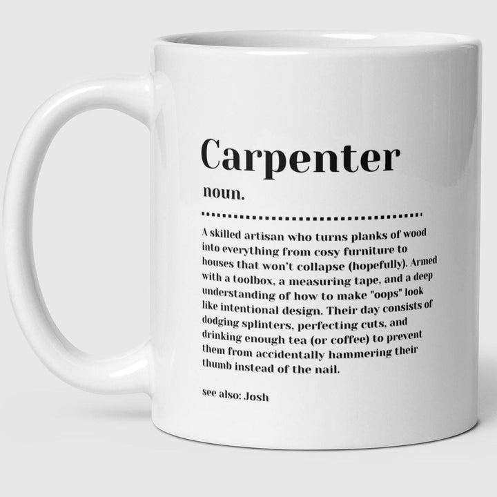 Personalised carpenter gift - Carpenter completion -Best Carpenter - Retired carpenter - Carpenter graduate - Thank you carpenter