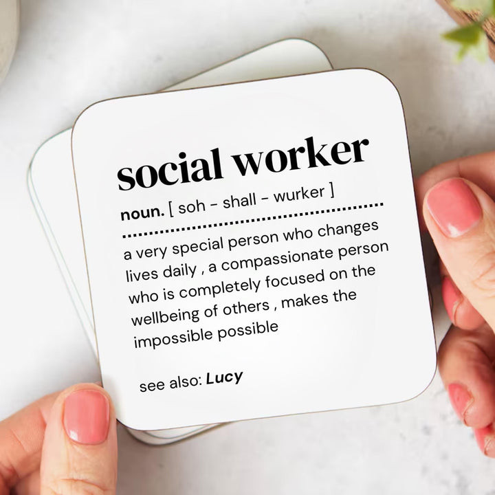 Personalised social worker gift - Social worker graduation - Newly qualified social worker - New Job social worker - NHS gifts - Leaving