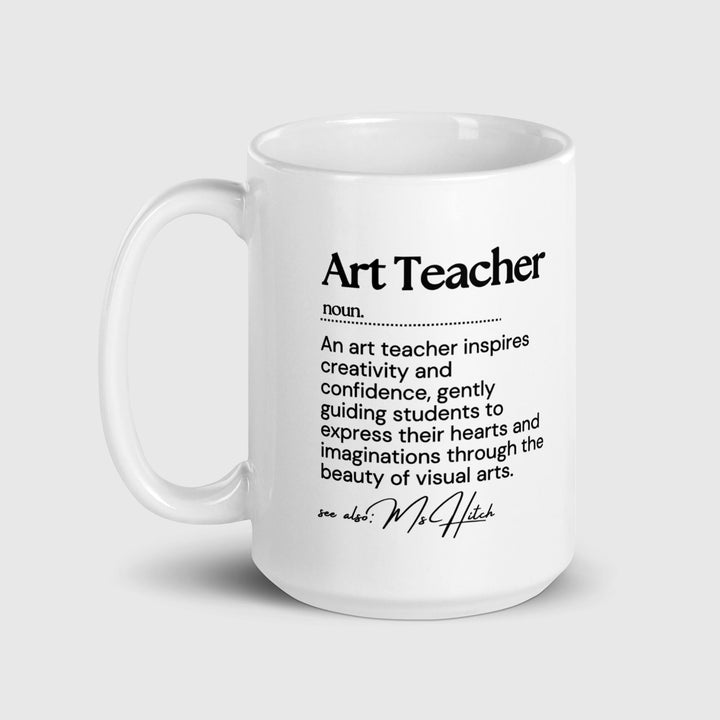 Personalised art teacher gift - Art Teacher present - Custom name Teacher - Thank you art teacher - End of term gifts - Art tutor gifts