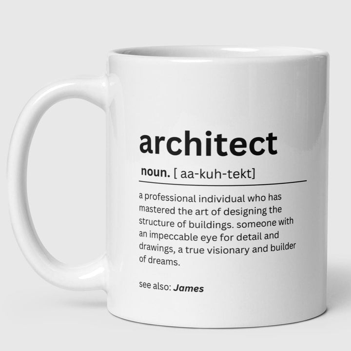Personalised architect gift - Architect graduation - New Job Promotion - Architectural assistant - Thank you Architect - Architect mug