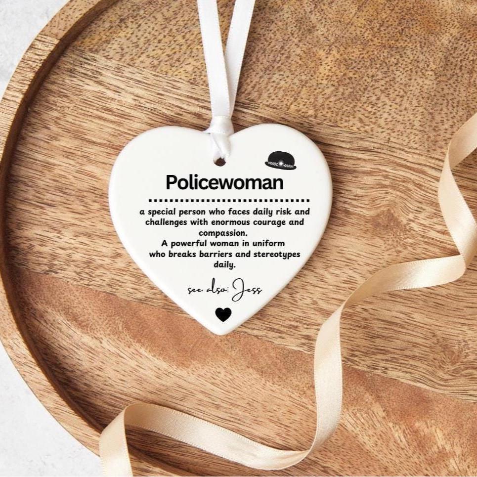 Personalised Policewoman gift - Police force - Policewoman graduation - Police woman new job - Female officer - Police school academy