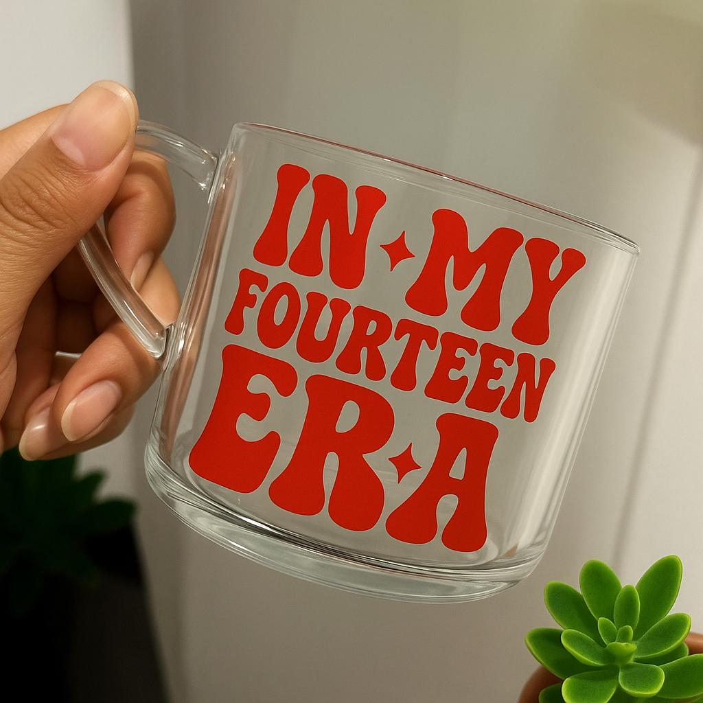 In My Fourteen Era Mug - 14th birthday gift -  Cute Aesthetic Teen Gift for Girls, Birthday Present for 14-Year-Old
