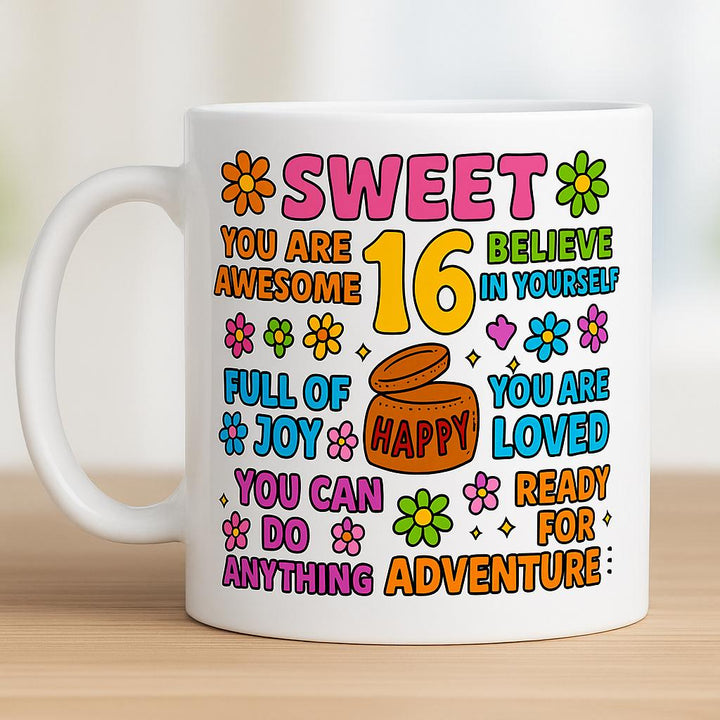 In my sweet 16 era- Sweet sixteen affirmation mug - 16th birthday gifts - Luxury daughter birthday girl present - Happy birthday
