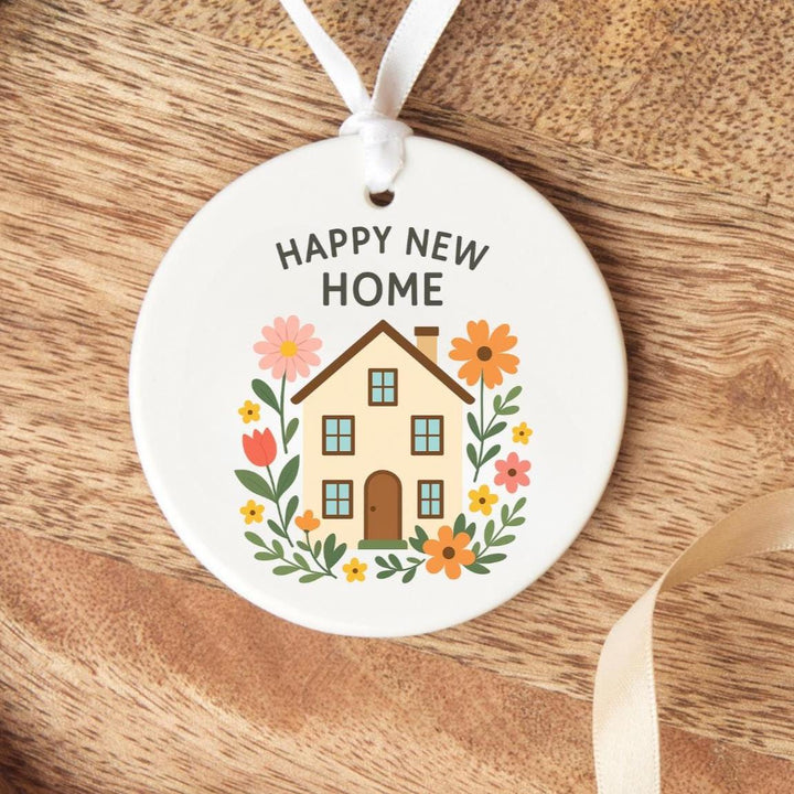 Personalised New Home Ornament - New Home Gift for Couples - Ceramic  Hanging Ornament - Housewarming present - Home Sweet Home