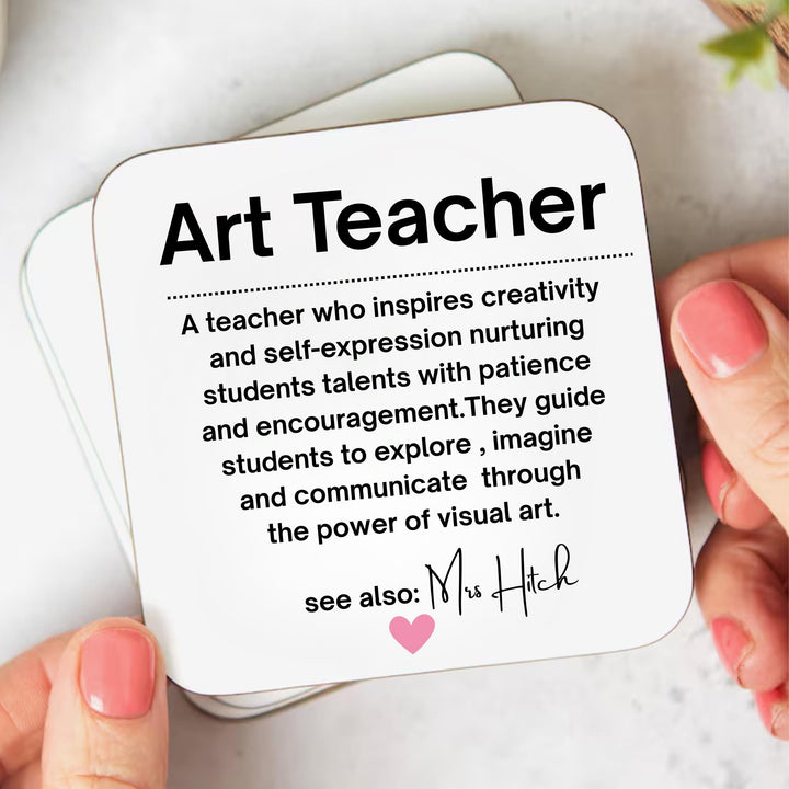 Personalised Art teacher gift - New Job Promotion Art teacher gift - Art Teacher thank you - Congratulations Art teacher - End of term