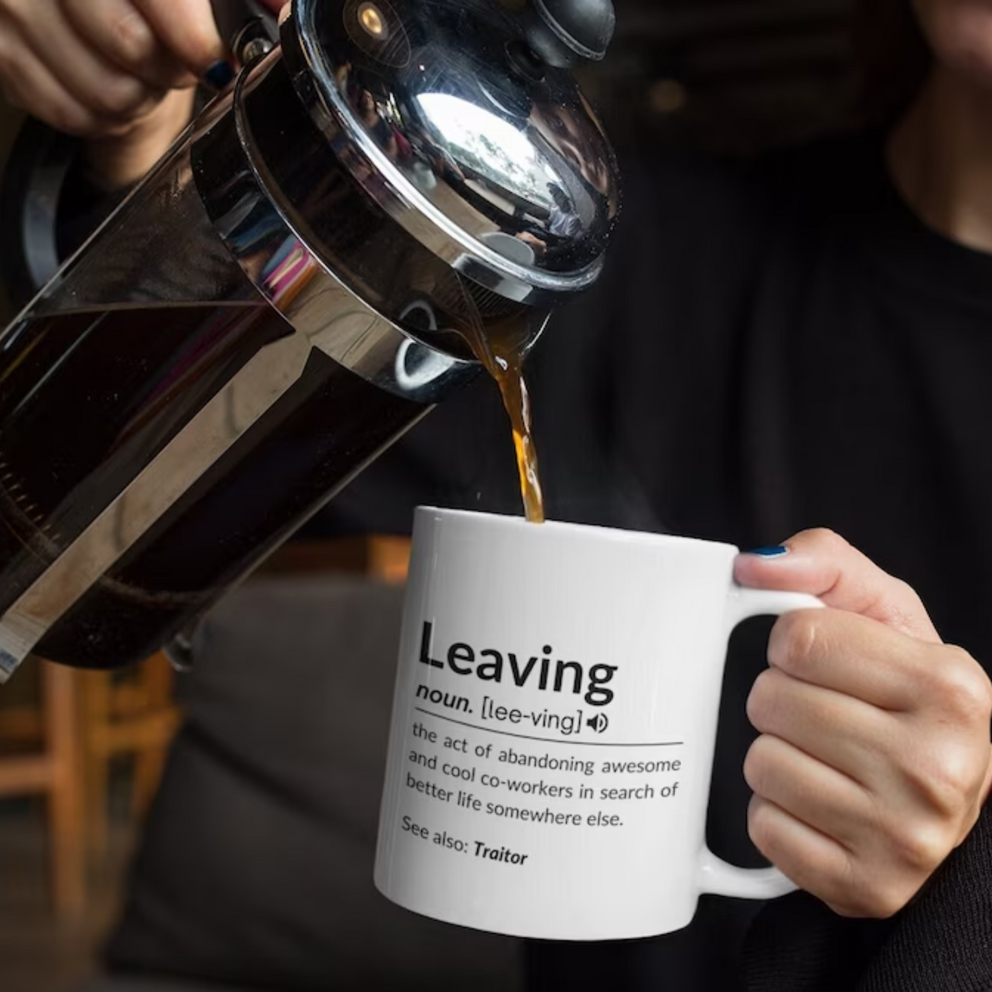 Personalised “Funny Leaving” Personalised Mug –  Leaving Gift for Coworkers