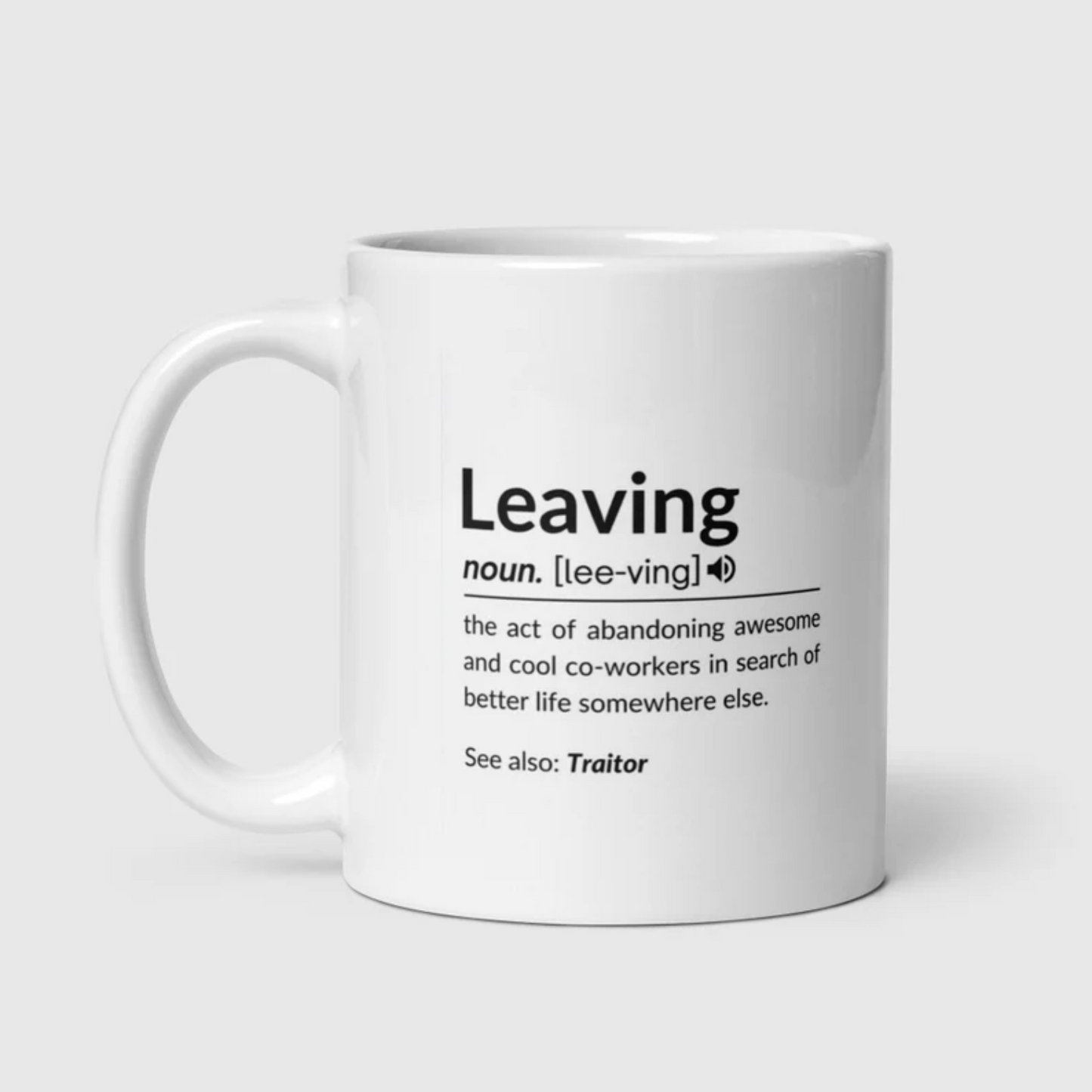 Personalised “Funny Leaving” Personalised Mug –  Leaving Gift for Coworkers