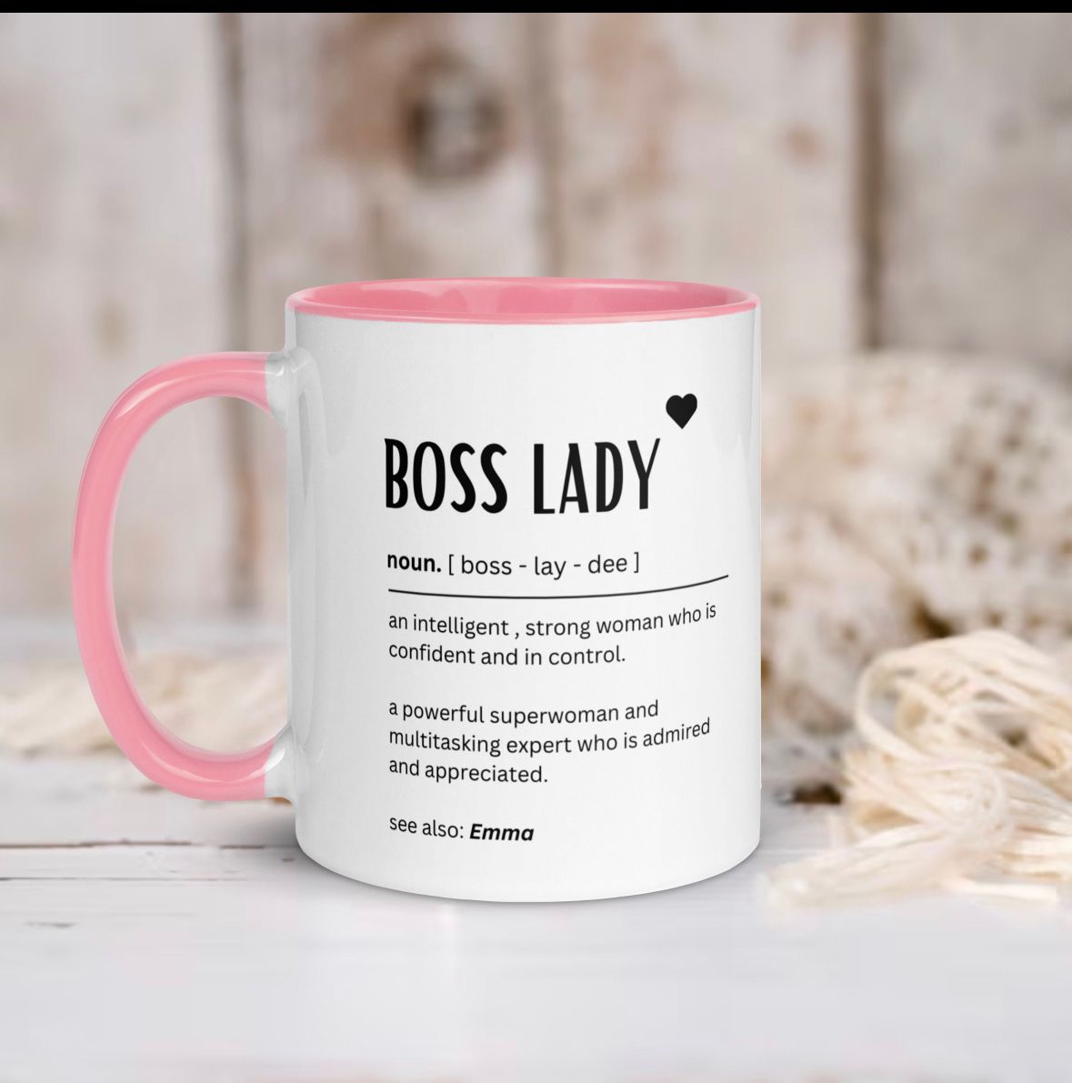 Personalised Boss Lady Mug