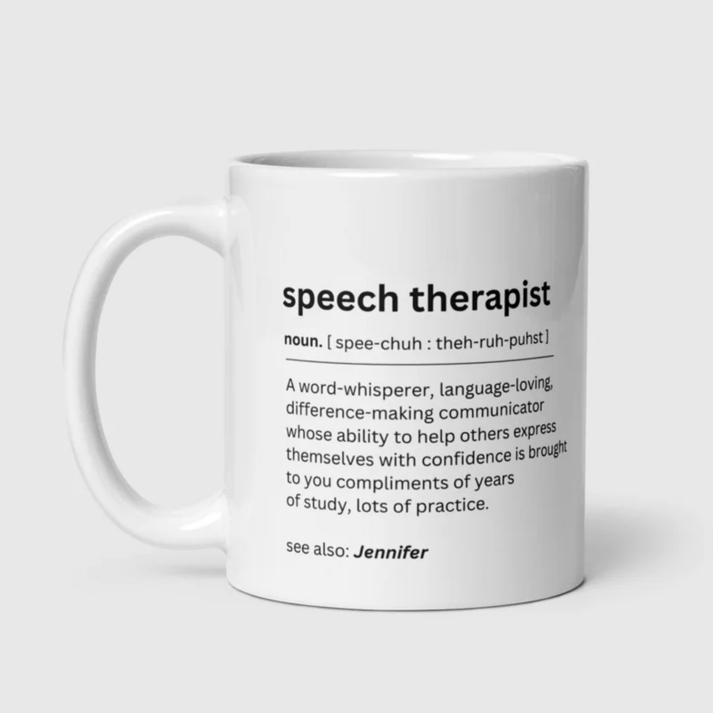 Personalised speech therapist gift