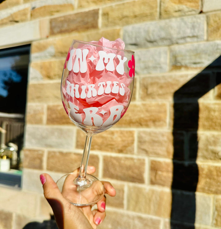 In my thirties era wine glass