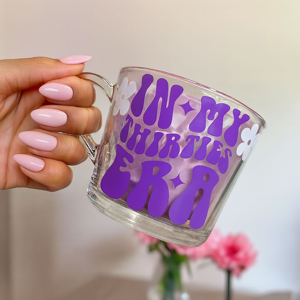 In My Thirties Era Glass Mug - Perfect 30th Birthday Gift - LIMITED STOCK
