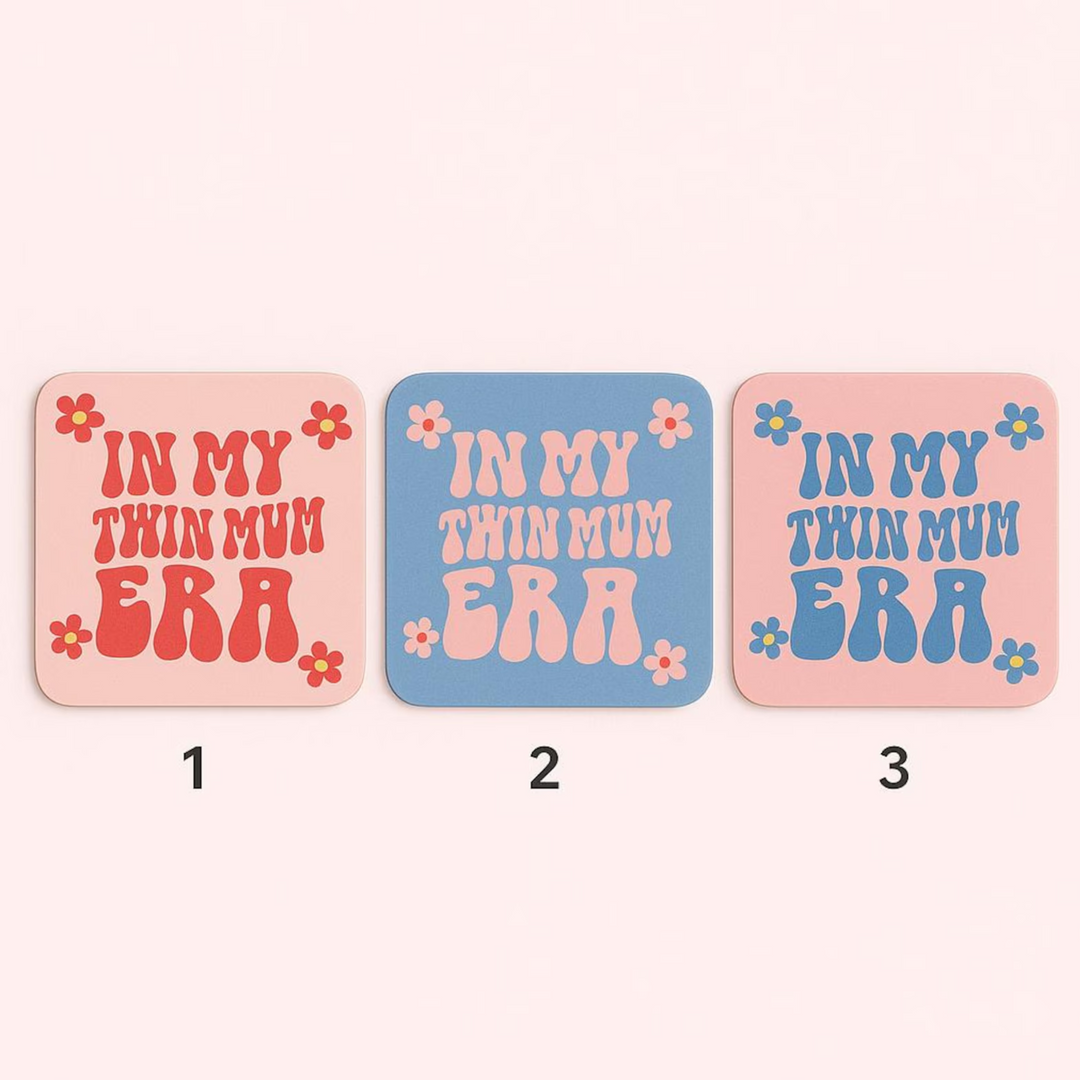 Twin Mum Era Glass Mug - Gift for Mum of Twins | Kelham Treasures