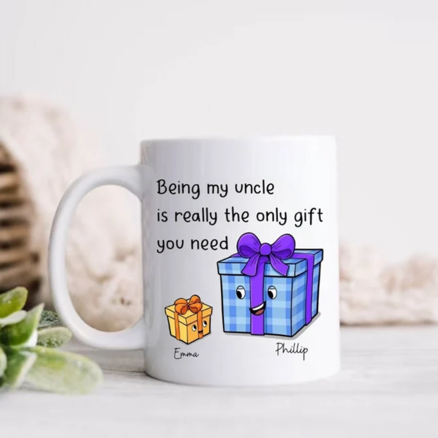 Uncle you are the only gift I need - Personalised mug