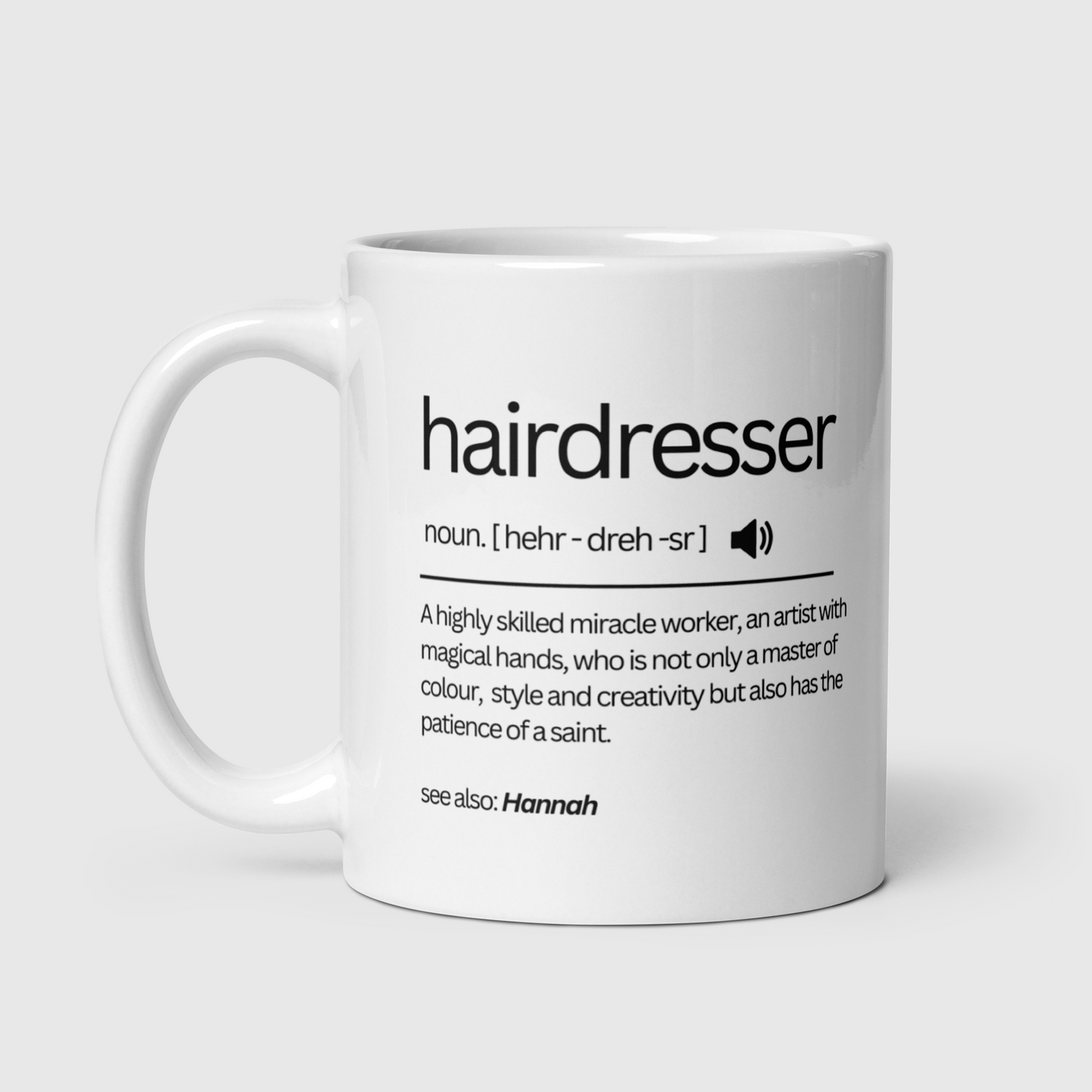 Personalised hairdresser mug