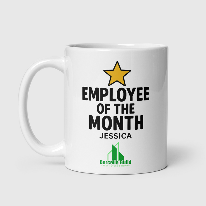 Employee of the Month Personalised Mug - Corporate Recognition Gift UK